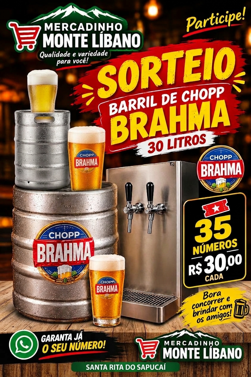 kit especial chopp brahma 30 LT